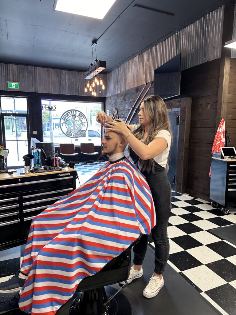 Men's haircut and fade performed at The Faithful Barber & Co barbershop. Barber in Aylmer Ontario.