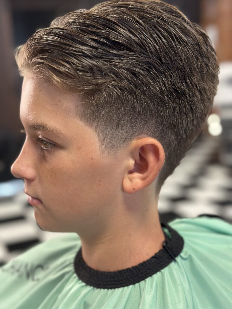Boys haircut and fade performed at The Faithful Barber & Co barbershop. Barber in Aylmer Ontario.
